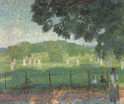 Frederick spencer gore The Cricket Match (nn02) oil painting picture